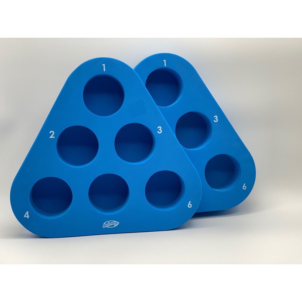 Swimways Blue Foam Floating Drink Holder Set of 2 Pool Pong 81012AGR